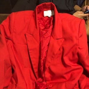 Red blazer